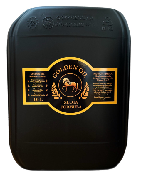 Golden Oil - Złota formuła Omega 3-6-9 - 10L z pompką dozującą Golden Oil - Złota formuła Omega 3-6-9 - 10L z pompką dozującą