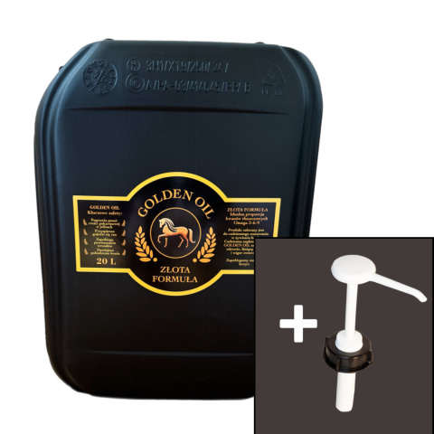 Golden Oil - Złota formuła Omega 3-6-9 - 20L z pompką dozującą Golden Oil - Złota formuła Omega 3-6-9 - 20L z pompką dozującą