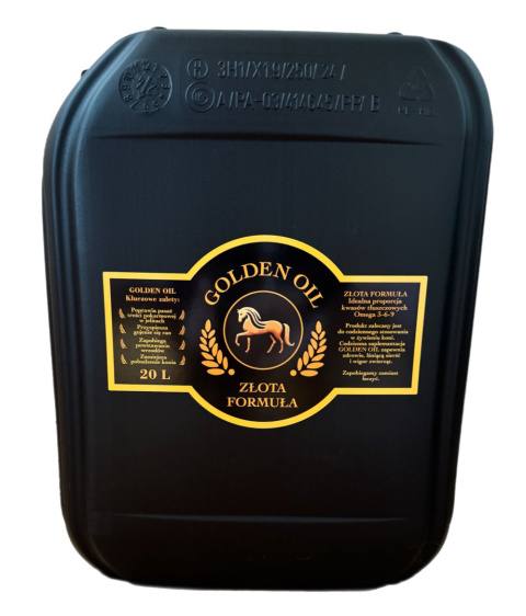 Golden Oil - Złota formuła Omega 3-6-9 - 20L z pompką dozującą Golden Oil - Złota formuła Omega 3-6-9 - 20L z pompką dozującą